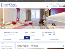 Tablet Screenshot of hotelvictoriavicenza.com